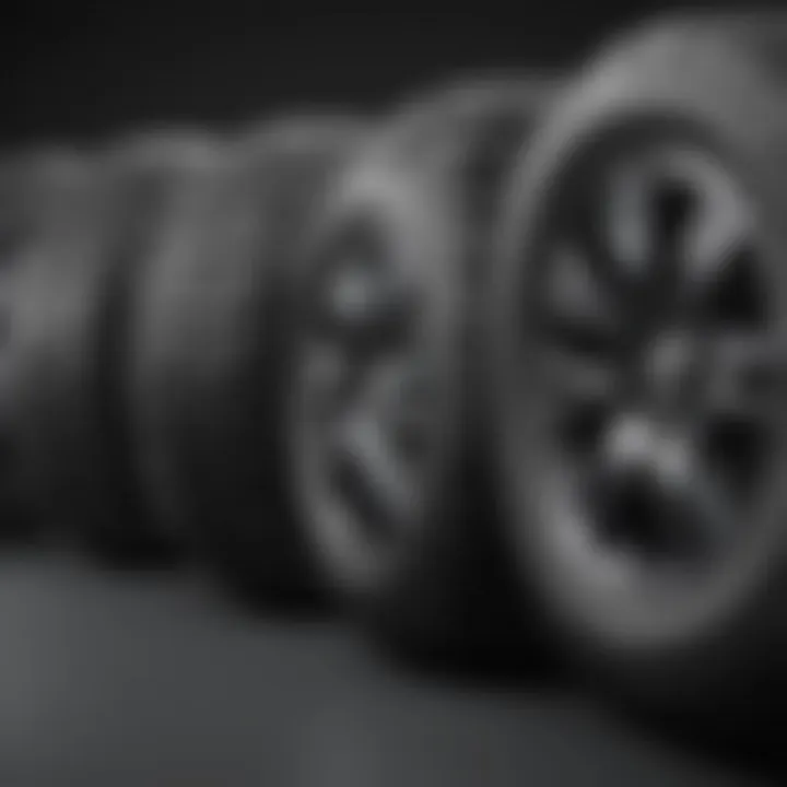Different types of hard shell tire covers displayed side by side for comparison.