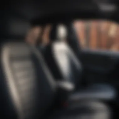 A vehicle interior featuring well-fitted cloth seat covers that enhance aesthetic appeal.