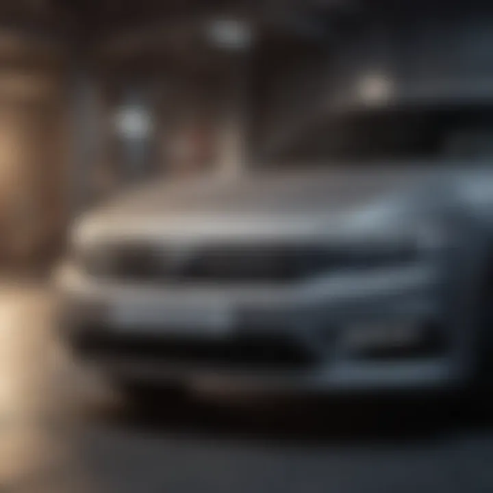 Elegant front view of the Volkswagen Passat showcasing its modern design.
