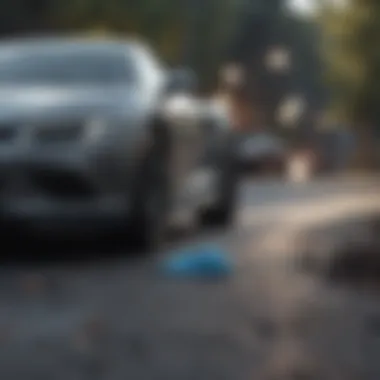 Microfiber cleaning cloth in use on a car surface, demonstrating effectiveness